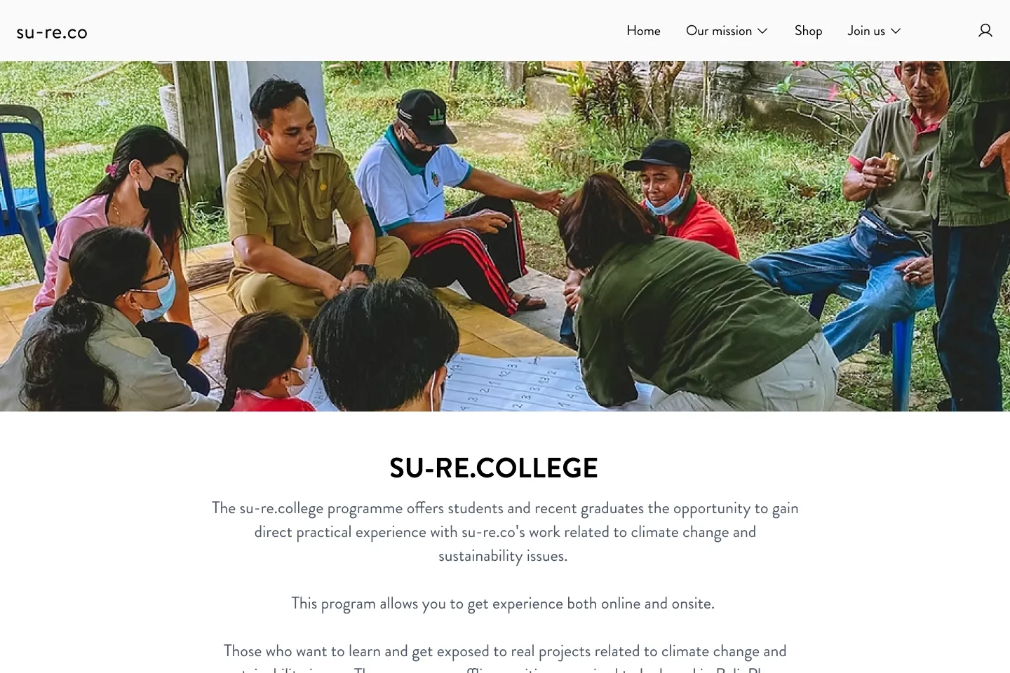Cuplikan tampilan project su-re.co (3 dari 3)
